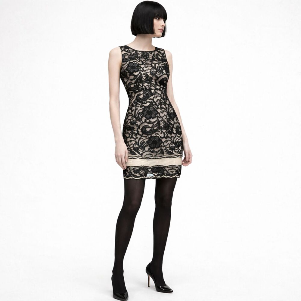 The Limited Black and White Floral Lace Midi Dress | NWT | Size 8